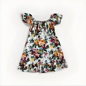 Girl’s Speechless Floral Puff Sleeve Dress Sz XS